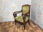 Mahagonija dzīvojamās istabas komplekts — sofa un 4 krēsli, Restaurācijas stils, Louis-Philippe, Francija, ap 1830.–1840. g. (149) - Image 5