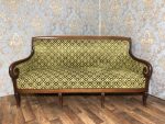Mahagonija dzīvojamās istabas komplekts — sofa un 4 krēsli, Restaurācijas stils, Louis-Philippe, Francija, ap 1830.–1840. g. (149) - Image 9