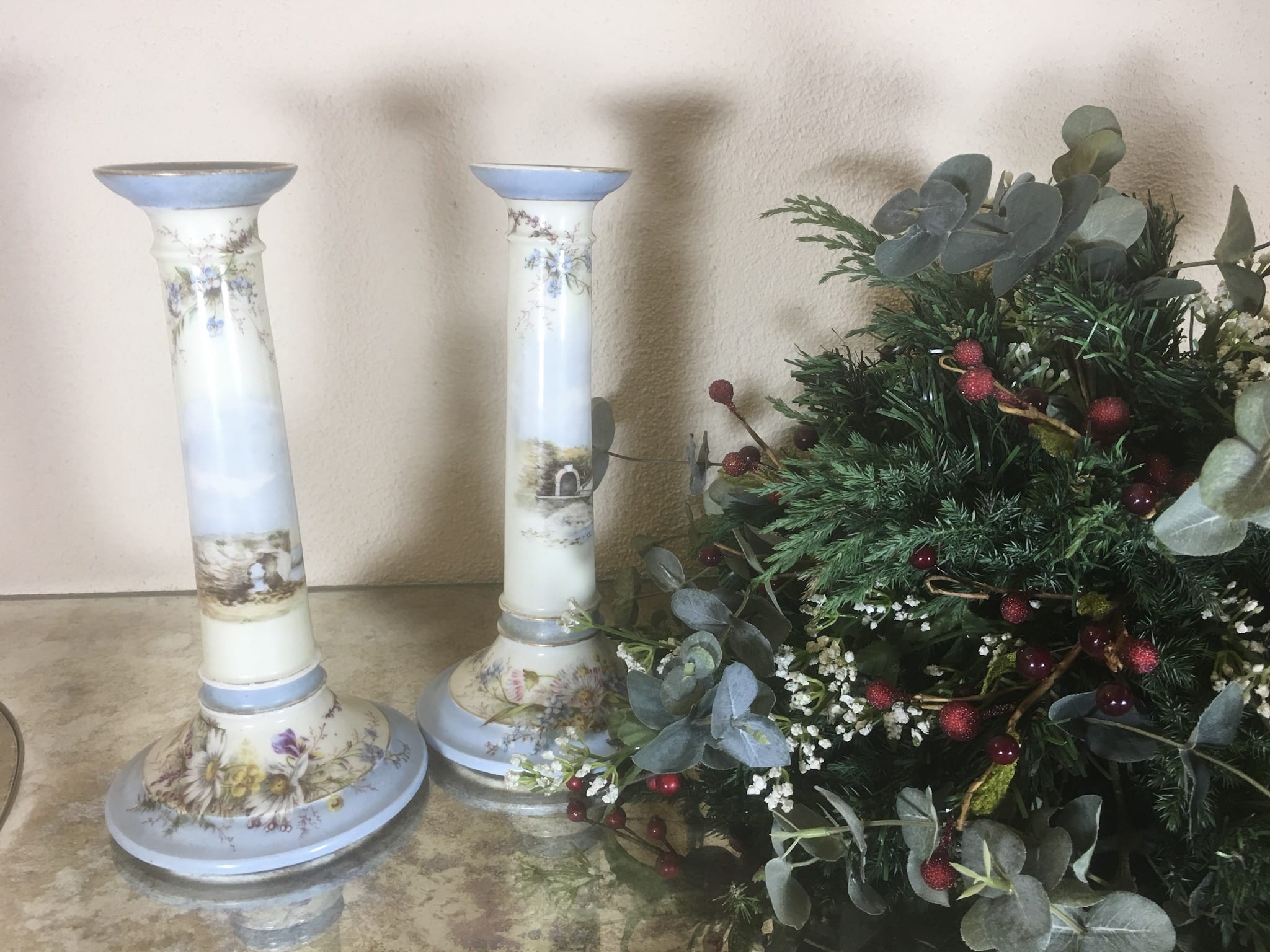 Porcelāna svečturi, 2gab (161) - Image 1