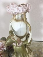 ROYAL DUX BOHEMIA, porcelāna vāzes ar figūrām, 2 gab., maza izmēra (177) - Image 7