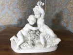 Capodimonte Porcelāna figūra ar enģeļiem, vidēji liela izmēra, 19.gs. (195) - Image 2
