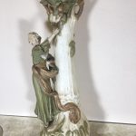 ROYAL DUX BOHEMIA, ļoti liela izmēra vāze ar figūru (168)
