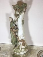 ROYAL DUX BOHEMIA, ļoti liela izmēra vāze ar figūru (168)