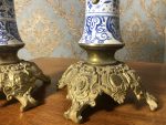 DELFT vāzes ar bronzu, 2 gab., vienai nepieciešama restaurācija (180) - Image 4