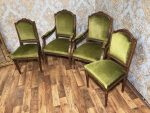 Komplekts 4 koka krēsli - 2 krēsli ar roku balstiem, 2 krēsli bez roku balstiem (26) - Image 2