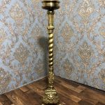 tall brass pricket candlestick