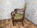 Mahagonija dzīvojamās istabas komplekts — sofa un 4 krēsli, Restaurācijas stils, Louis-Philippe, Francija, ap 1830.–1840. g. (149) - Image 7