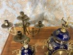 Kamīna pulksteņa komplekts - pulkstenis + 2 svečturi, vidēja izmēra (193) - Image 12