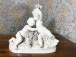 Capodimonte Porcelāna figūra ar enģeļiem, vidēji liela izmēra, 19.gs. (195)
