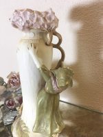 ROYAL DUX BOHEMIA, porcelāna vāzes ar figūrām, 2 gab., maza izmēra (177) - Image 15