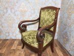 Mahagonija dzīvojamās istabas komplekts — sofa un 4 krēsli, Restaurācijas stils, Louis-Philippe, Francija, ap 1830.–1840. g. (149) - Image 6