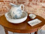 antique porcelain basin and pitcher wash set diana st amand