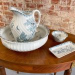 antique porcelain basin and pitcher wash set diana st amand