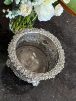 Antique silver-plated cachepot with openwork decor and lion heads (6735) - Image 5