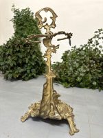 Luxury Brass Umbrella and Fireplace Tool Stand with Hunting Motifs — Historism Style (4468) - Image 11