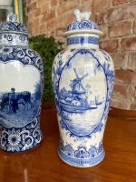 2 Vāzes, "Delft" ar vākiem, neliela izmēra (3088) - Image 2