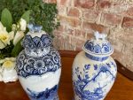 2 Vāzes, "Delft" ar vākiem, neliela izmēra (3088) - Image 4