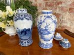 2 Vāzes, "Delft" ar vākiem, neliela izmēra (3088) - Image 6
