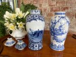 2 Vāzes, "Delft" ar vākiem, neliela izmēra (3088) - Image 5