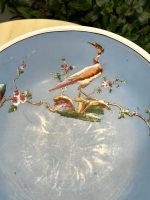Antique Faience Bathroom Set – Jug and Bowl with Exotic Bird Motifs (4472) - Image 12