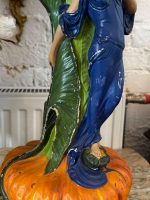 Unikāls jūgendstila galda lampu pāris ar sieviešu figūrām — jūgendstilā (Pair of Art Nouveau Style Ceramic Table Lamps with Maiden Figures) (7012) - Image 12