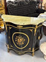 Magnifik byrå i Boulle-stil med intarsia, brons och marmoröverdel — Ludvig XIV / Napoleon III, Frankrike, 1800-talet - Bild 2
