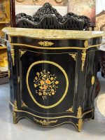 Magnifik byrå i Boulle-stil med intarsia, brons och marmoröverdel — Ludvig XIV / Napoleon III, Frankrike, 1800-talet - Bild 3