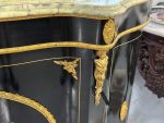 Magnifik byrå i Boulle-stil med intarsia, brons och marmoröverdel — Ludvig XIV / Napoleon III, Frankrike, 1800-talet - Bild 7