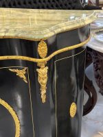 Magnifik byrå i Boulle-stil med intarsia, brons och marmoröverdel — Ludvig XIV / Napoleon III, Frankrike, 1800-talet - Bild 22