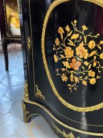 Magnifik byrå i Boulle-stil med intarsia, brons och marmoröverdel — Ludvig XIV / Napoleon III, Frankrike, 1800-talet - Bild 4