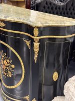Magnifik byrå i Boulle-stil med intarsia, brons och marmoröverdel — Ludvig XIV / Napoleon III, Frankrike, 1800-talet - Bild 12