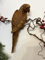 Čuguna papagailis ar rūsas efektu un zelta krāsas akcentiem, vidēji maza izmēra, pieejami 4gabali (3728) - Image 2