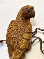 Čuguna papagailis ar rūsas efektu un zelta krāsas akcentiem, vidēji maza izmēra, pieejami 4gabali (3728) - Image 4