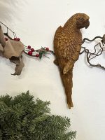 Čuguna papagailis ar rūsas efektu un zelta krāsas akcentiem, vidēji maza izmēra, pieejami 4gabali (3728) - Image 7