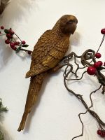 Čuguna papagailis ar rūsas efektu un zelta krāsas akcentiem, vidēji maza izmēra, pieejami 4gabali (3728)