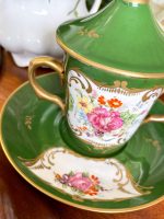 Porcelāna Krūzīte ar Šķīvīti un Vāku, Liela Izmēra, Maza Izmēra (3151) - Image 3
