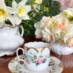 Porcelāna Krūzīte un Šķīvītis, Maza Izmēra (3149)
