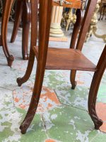 Kokgriezuma puķu galdiņš — Luija XV stilā (Carved Wooden Plant Stand Side Table in Louis XV Style) (7013) - Image 11