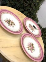 3 gab Porcelāna Šķīvji Servēšanai uz Paaugstinājumu (4501)