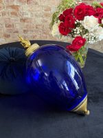 Tumši zils stikla dekors ar bronzas detaļām — Ampīra stilā (Dark Blue Glass Decor in Empire Style) (7003) - Image 2