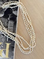 Daudzslāņu kaklarota ar pērlēm, grezna aizdare, vidēji īsa garuma (6505) - Image 5