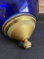 Tumši zils stikla dekors ar bronzas detaļām — Ampīra stilā (Dark Blue Glass Decor in Empire Style) (7003) - Image 9