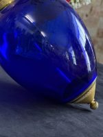 Tumši zils stikla dekors ar bronzas detaļām — Ampīra stilā (Dark Blue Glass Decor in Empire Style) (7003) - Image 10