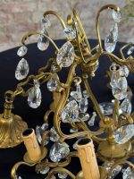 griestu lampa ar lielu kristālu skaitu, vidēja izmēra, 6 spuldzēm (7009) - Image 7