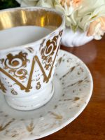 Porcelāna Krūzīte un Šķīvītis, Liela Izmēra (3146) - Image 3