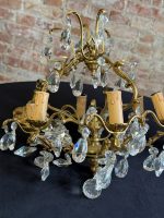 griestu lampa ar lielu kristālu skaitu, vidēja izmēra, 6 spuldzēm (7009) - Image 4