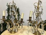2 stk. Bordlamper med Krystaller, Mellem (4485) - Billede 2