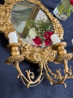 liela izmēra bra sienas lampa ar spoguli, spogulim ir faceta, vieta 3 spuldzēm (7016) - Image 6