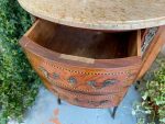 Small to Medium Sized Oak Chest of Drawers with Bronze Details and Marble Top (2907) - Image 15
