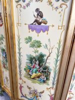 Antiikkinen kolmiosainen puinen tilanjakaja, chinoiserie- ja singerie-maalauksin (3230) - Image 15